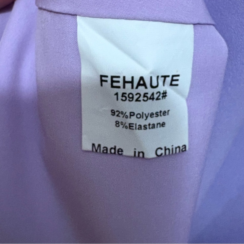 Fehaute Chic Asymmetrical Lavender Dress NWT - Picture 5 of 9